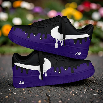 Custom Sneaker AF1 Purple Drip
