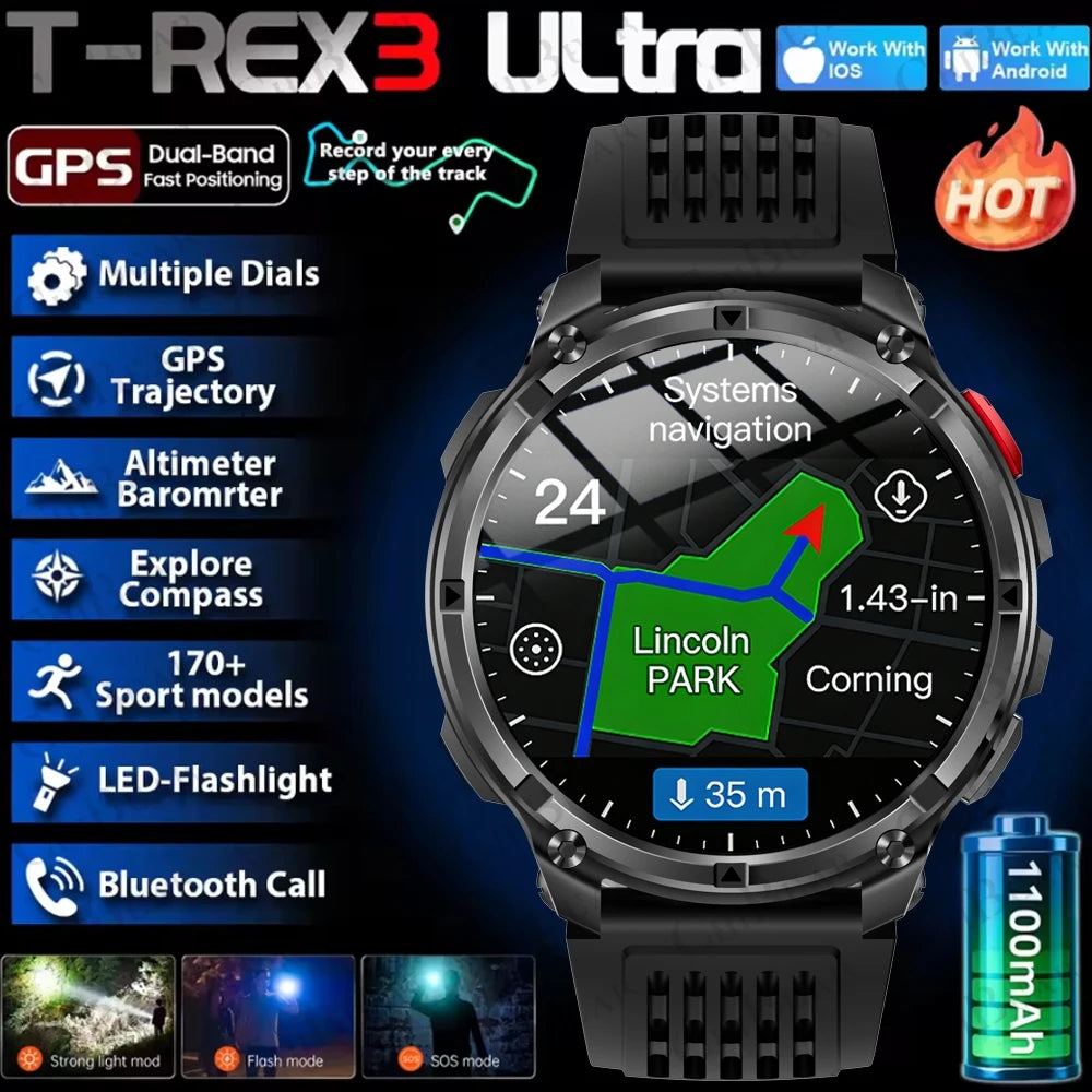 T-Rex3 Pro Military Smartwatch